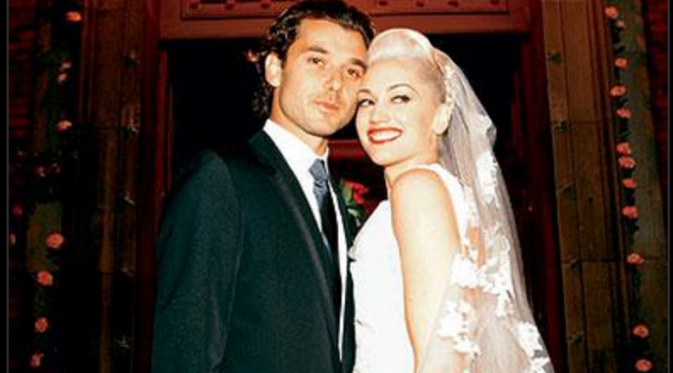 Gwen Stefani dan Gavin Rossdale saat momen tak terlupakan dalam hidupnya, 14 September 2002 [foto: InsStyle]
