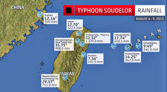 Taifun ganas melanda Taiwan di awal bulan Agustus lalu.