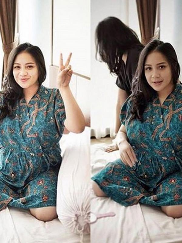 Nagita Slavina terlihat santai jelang proses melahirkan. (via instagram/@nagitasllavina)