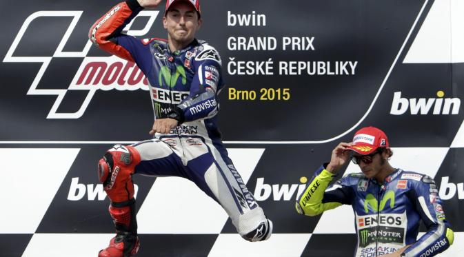 Jorge Lorenzo tidak bisa dibendung di Brno.