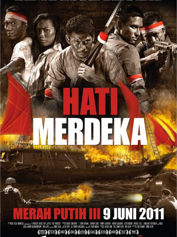 Poster film Hati Merdeka. Foto: via coretanfilm.wordpress.com