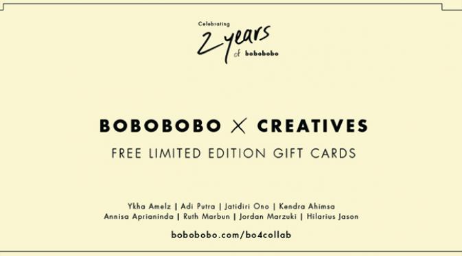 Gift Card yang berisi karya seniman lokal Indonesia 