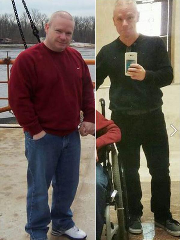 Perubahaan drastis yang dialami Rick Delashmit. Dulu berat badannya 97 kilogram, kini 66 kilogram. Semua berkat bantuan sang anak yang alami cedera otak