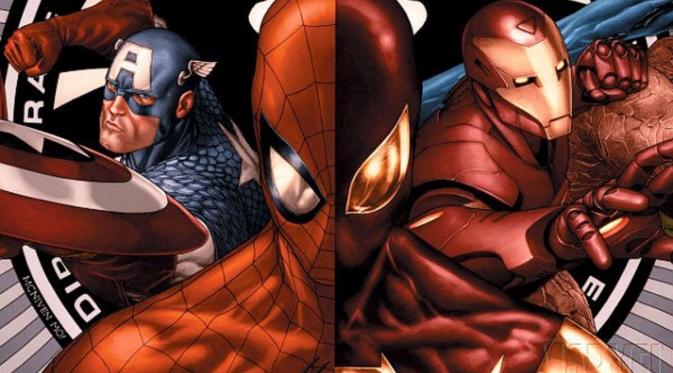 Spiderman terlibat pertengkaran dengan Avengers. Foto: Aceshowbiz