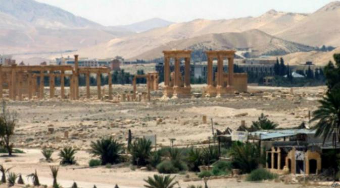 Kuil kuno di Palmyra, Suriah (foto: bbc)