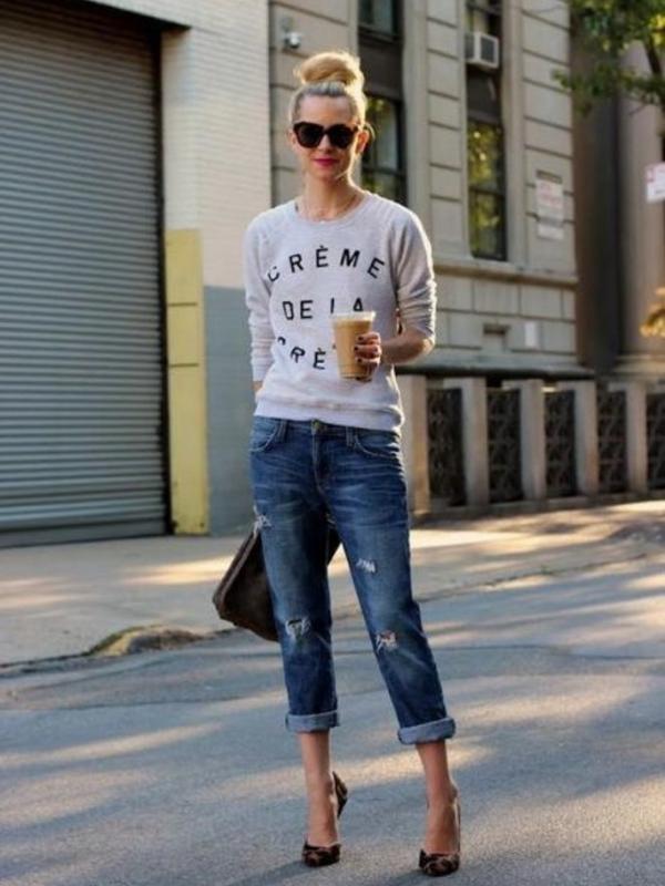 Boyfriend Jeans Trend. | via: prettydesigns.com