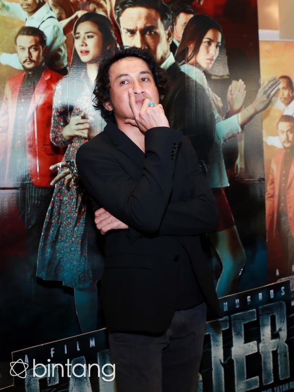 Agus Kuncoro berperan sebagai Hasnomo di film yang berjudul ‘Gangster’. (Wimbarsana/Bintang.com)