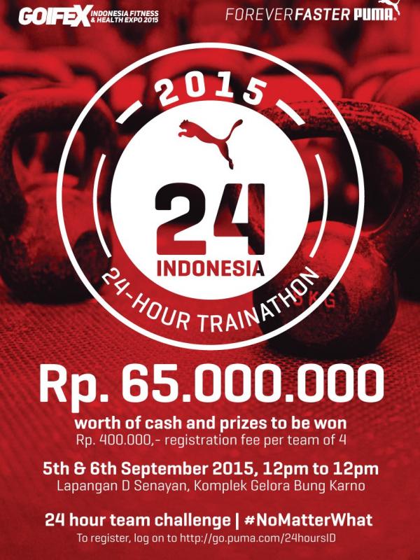 Rangkaian 24-Hours Trainathon dari Puma akan sambangi Indonesia