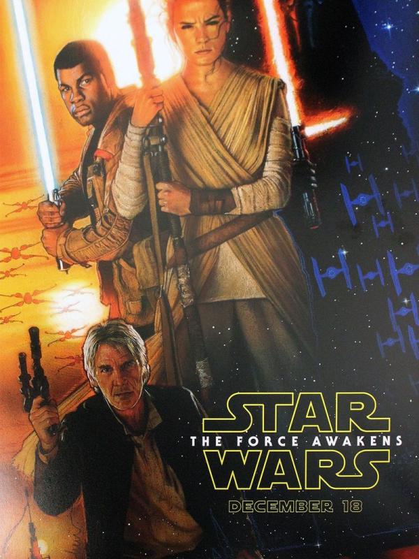 Poster film Star Wars: The Force Awakens. (theverge.com)