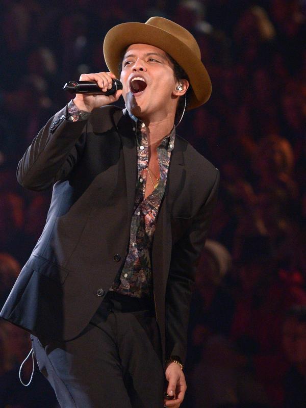 Lagu-lagu Bruno Mars selalu jadi hits di telinga para penggemarnya. (Bintang/EPA)