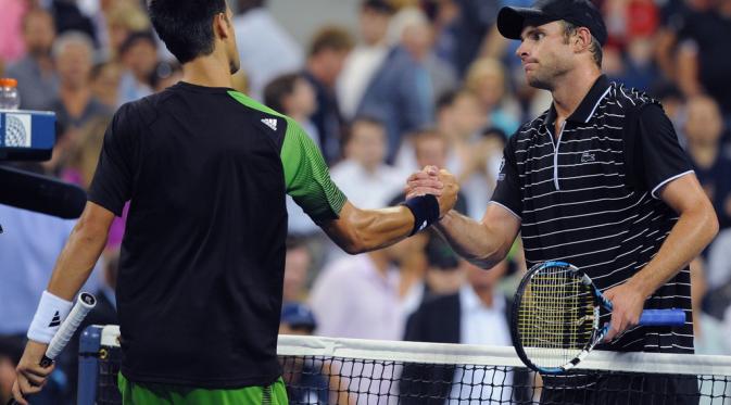 Andy Roddick dan Novak Djokovic