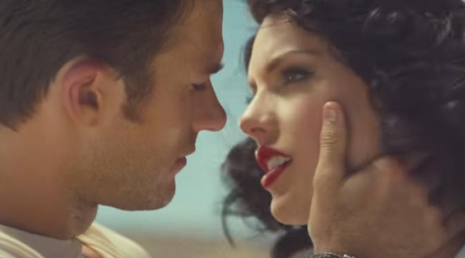 Adegan Taylor Swift bersama Scott Eastwood di videoklip Wildest Dreams. (foto: courtesy of Taylor Swift vevo)