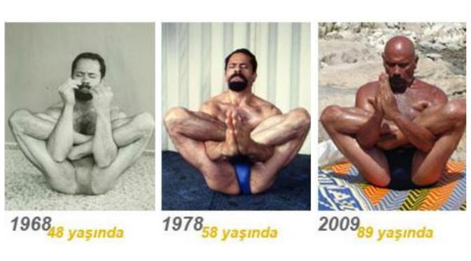 Guru yoga berusia lanjut bernama Kazim Gurbuz. (Oddity Central)
