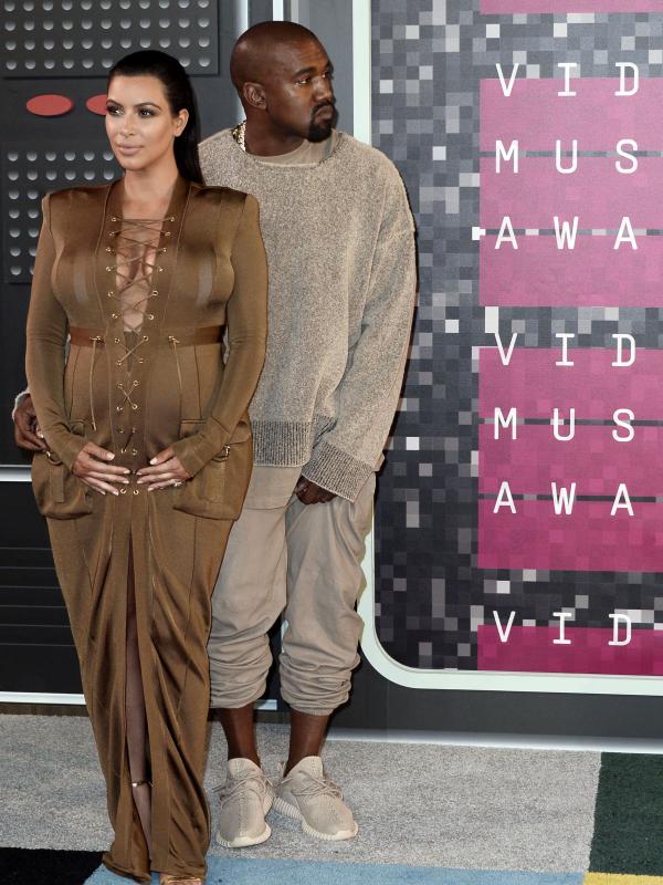 Kanye West dan Kim Kardashian (Bintang/EPA)