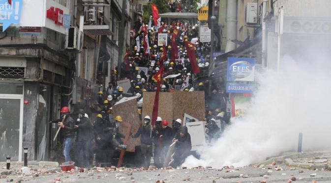 Demo buruh di Turki |  Via: ibtimes.com