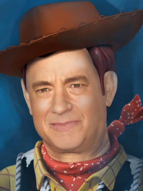 Tom Hanks sebagai Woody (Via: buzzfeed.com)