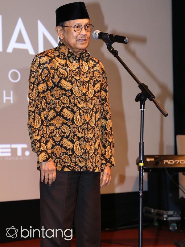 B.J. Habibie di acara 10 Years Personal Journey of Reza Rahadian (Galih W. Satria/Bintang.com)
