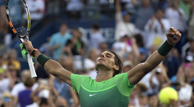 Musim kompetisi 2015 menjadi musim terburuk Rafael Nadal dalam kurun waktu 10 tahun terakhir. Sampai saat ini, Nadal masih harus berjuang untuk mengamankan tempat di ATP World Tour Finals 2015.(EPA/Brian Hirschfeld)