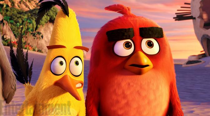Desain menggemaskan untuk film adaptasi game Angry Birds. (Entertainment Weekly)