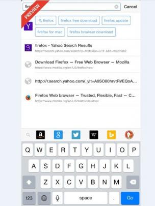 Tampilan Firefox preview di iOS (sumber : blog.mozilla.org)