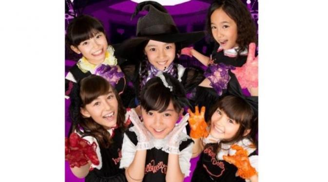 Grup anak-anak Halloween Dolls yang diproduseri oleh Hyde, vokalis Vamps dan L'Arc-en-Ciel. (Tokyo Hive)