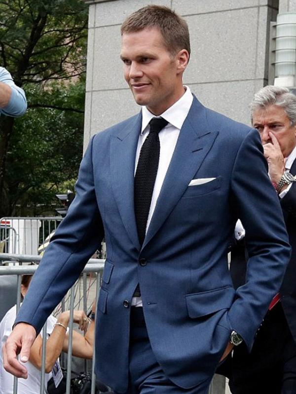 Tom Brady di persidangan skandal Deflategate (via dailymail.co.uk)