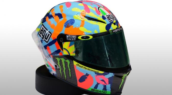 Helm unik Rossi (Crash)