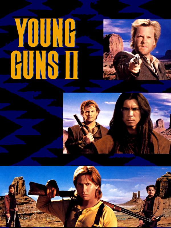 Poster film Young Guns II yang pernah dibintangi Bon Jovi. Foto: via justclicktowatch.so