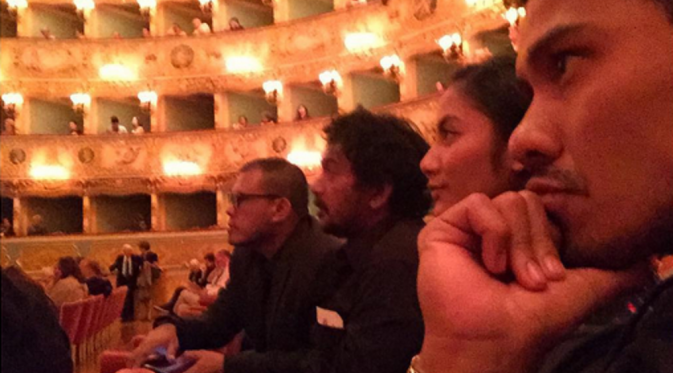 Joko Anwar, Chicco Jerikho dan Tara Basro menghadiri Venice Film Festival. Foto: Instagram