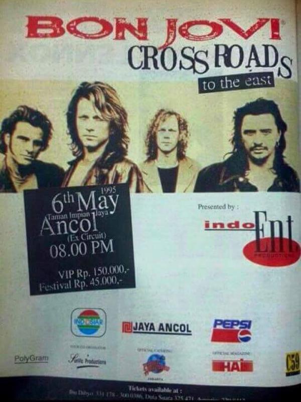 Poster Konser Bon Jovi 1995