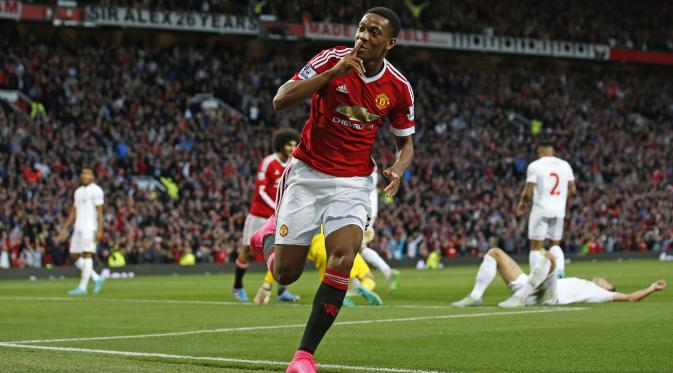 Pemain Manchester United Anthony Martial