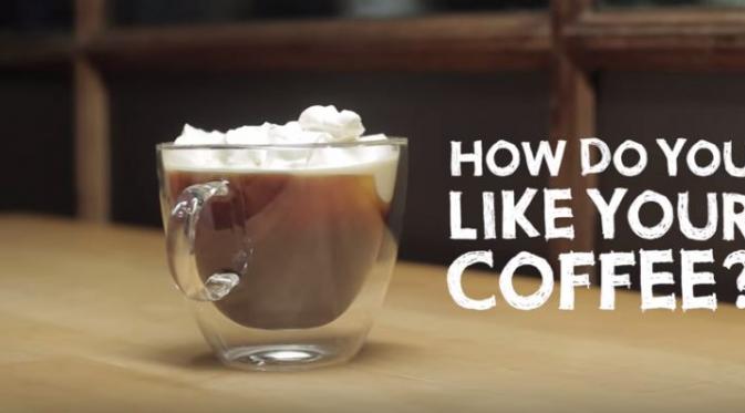 TADA! Ini hasilnya. Kopi Irlandia alias irish coffee yang menghangatkan tubuh | Via: youtube.com