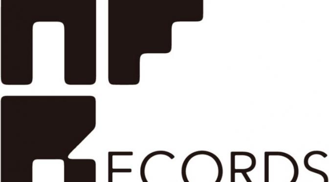 Logo label NF Records di bawah Victor Entertainment milik band rock Jepang Sakanaction.