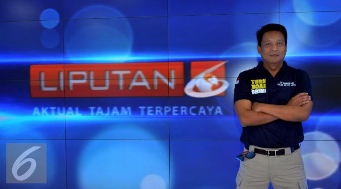 Kunjungan Kombes Krishna Murti ke kantor redaksi SCTV, Jakarta, Senin, (14/9/2015). (Liputan6.com/Faisal R Syam)