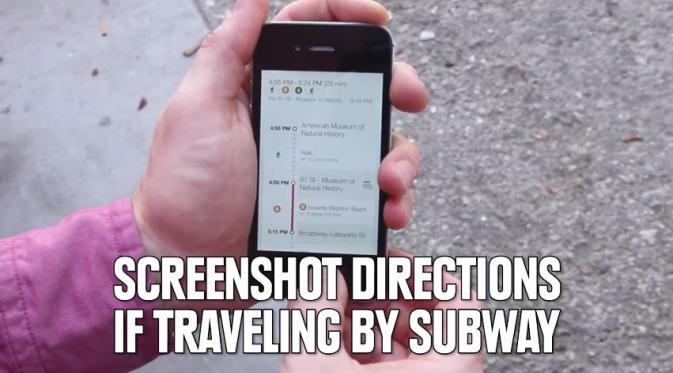 Screen capture lokasi kalau kamu traveling pakai kereta bawah tanah. (Via: youtube.com)