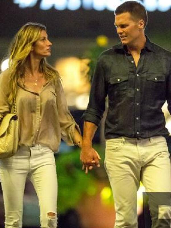 Gisele Bundchen dan Tom Brady (via eonline.com)