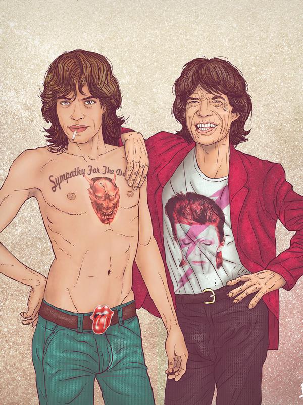 Mick Jagger (Via: behance.net/fulaleo)