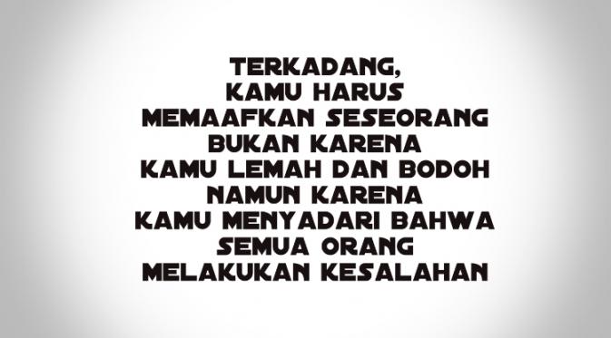 Kita manusia tidak sempurna yang kerap khilaf dan salah. Yang penting selalu introspeksi dan berusaha tidak mengulanginya lagi. 