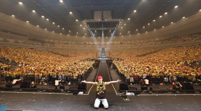 Junho `2PM` setelah menggelar konser solo di Jepang dalam LAST NIGHT' Tour Final, beberapa waktu lalu [foto: YG Entertainment]