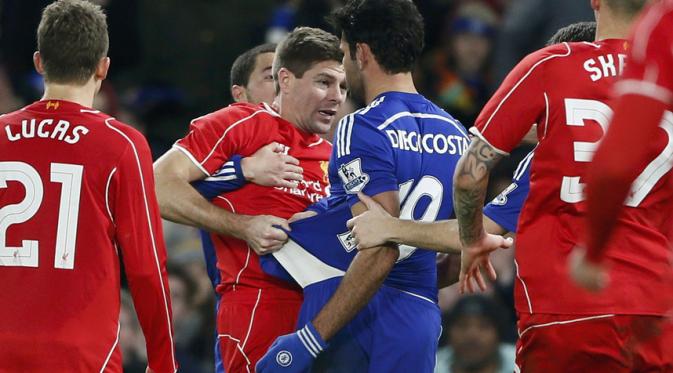 Diego Costa vs Steven Gerrard (Telegraph)