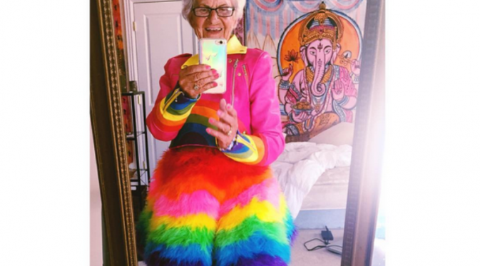 Baddie Winkle, nenek berusia 86 tahun yang berani tampil beda. (Foto: Instagram/Baddie Winkle)