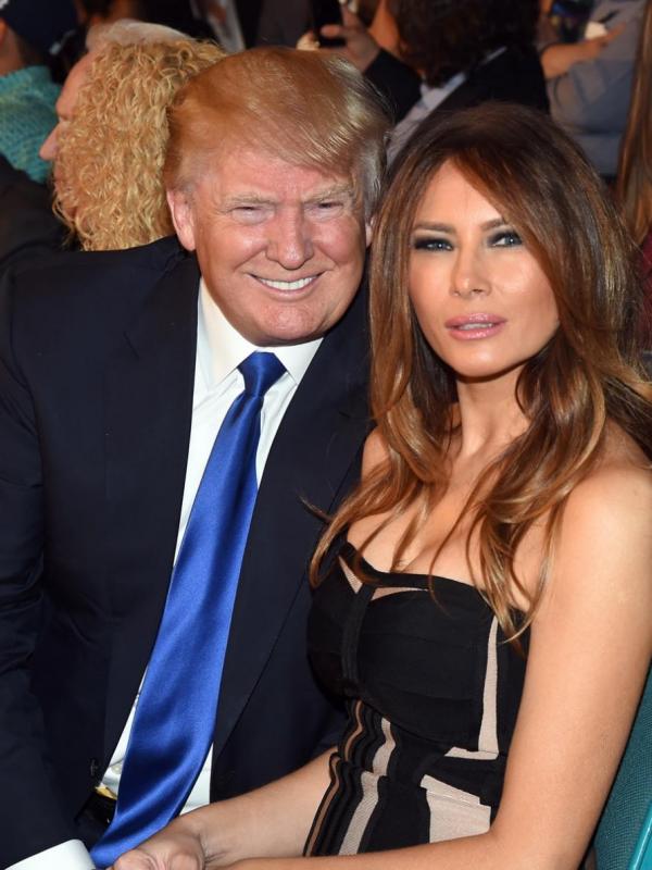 Donald Trump dan Melania Knauss (via nydailynews.com)