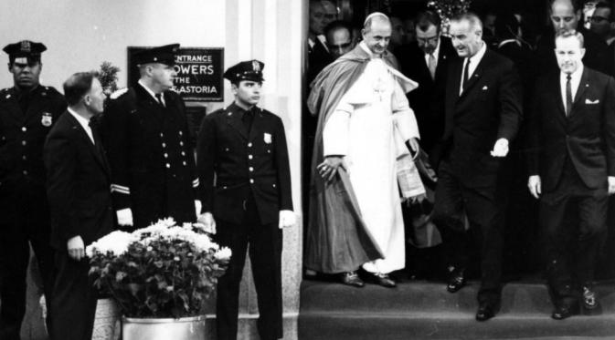 Kunjungan Bersejarah Paus Fransiskus ke Amerika Serikat. Paus Paulus VI saat kunjungannya ke AS. Ia lebih memilih bertemu Presiden AS Lyndon B. Johnson di hotel dibanding di Gedung Putih.  (Reuters)