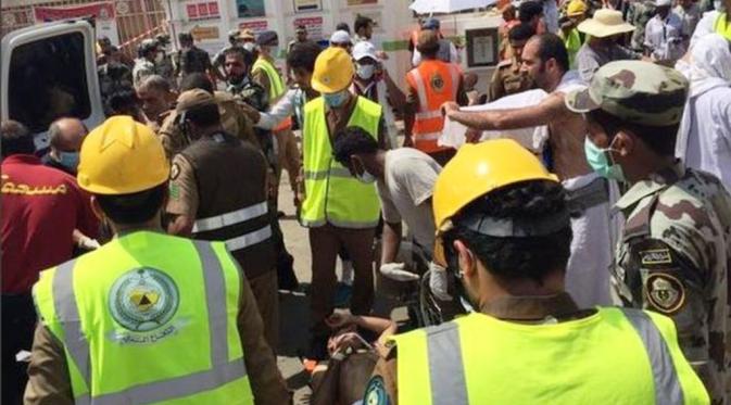 Insiden terjadi di Mina, Mekah (Saudi Civil Defense Directorate)